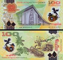 *100 Kina Papua Nová Guinea 2021 P55 UNC - Kliknutím na obrázok zatvorte -